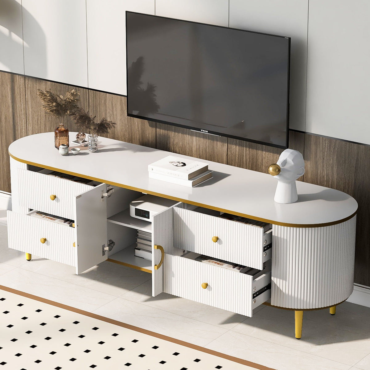 Modern TV Stand For TVs Up To 80"