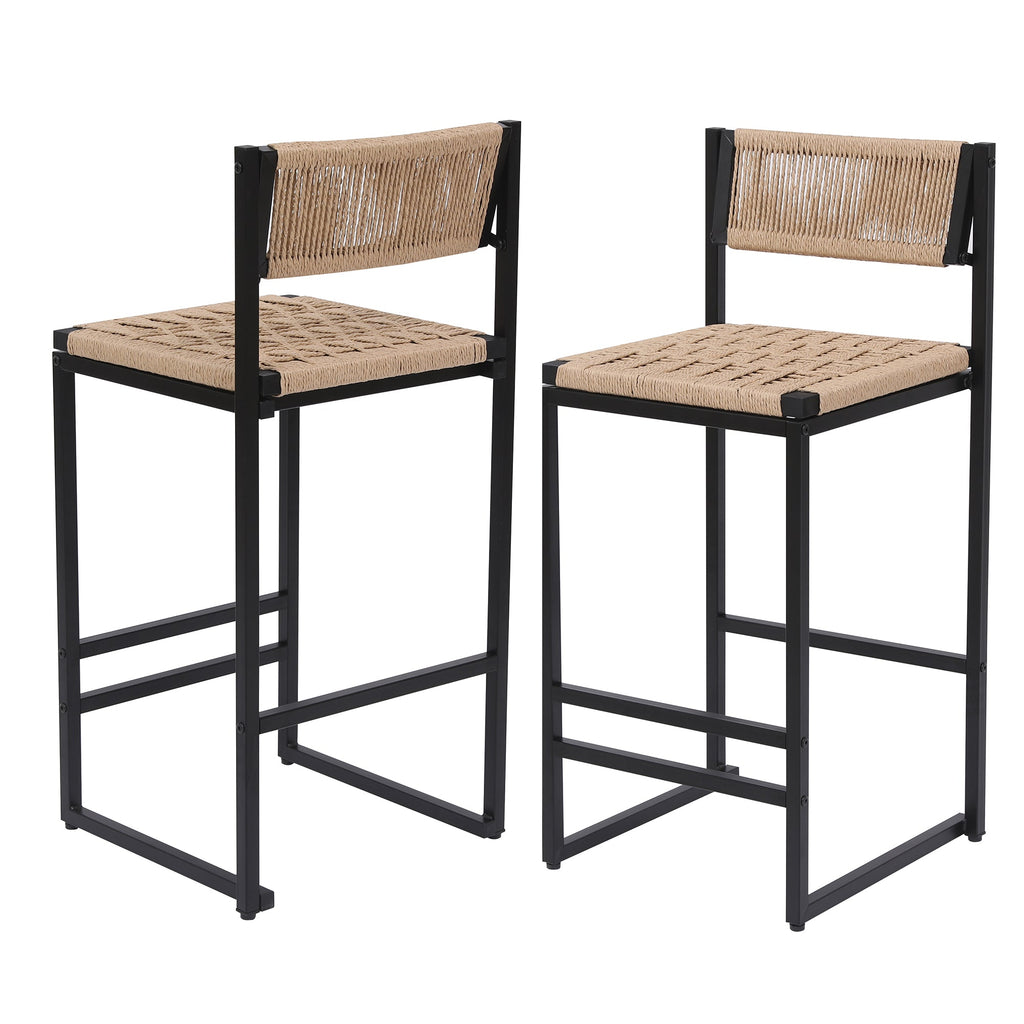 Kitchen Bar Stools with Footrest Set of 2