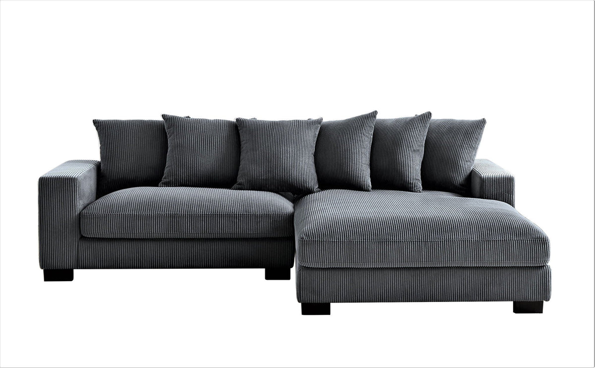 Oversized 2 Piece Sectional Couches, L Shaped Sofa With Chaise