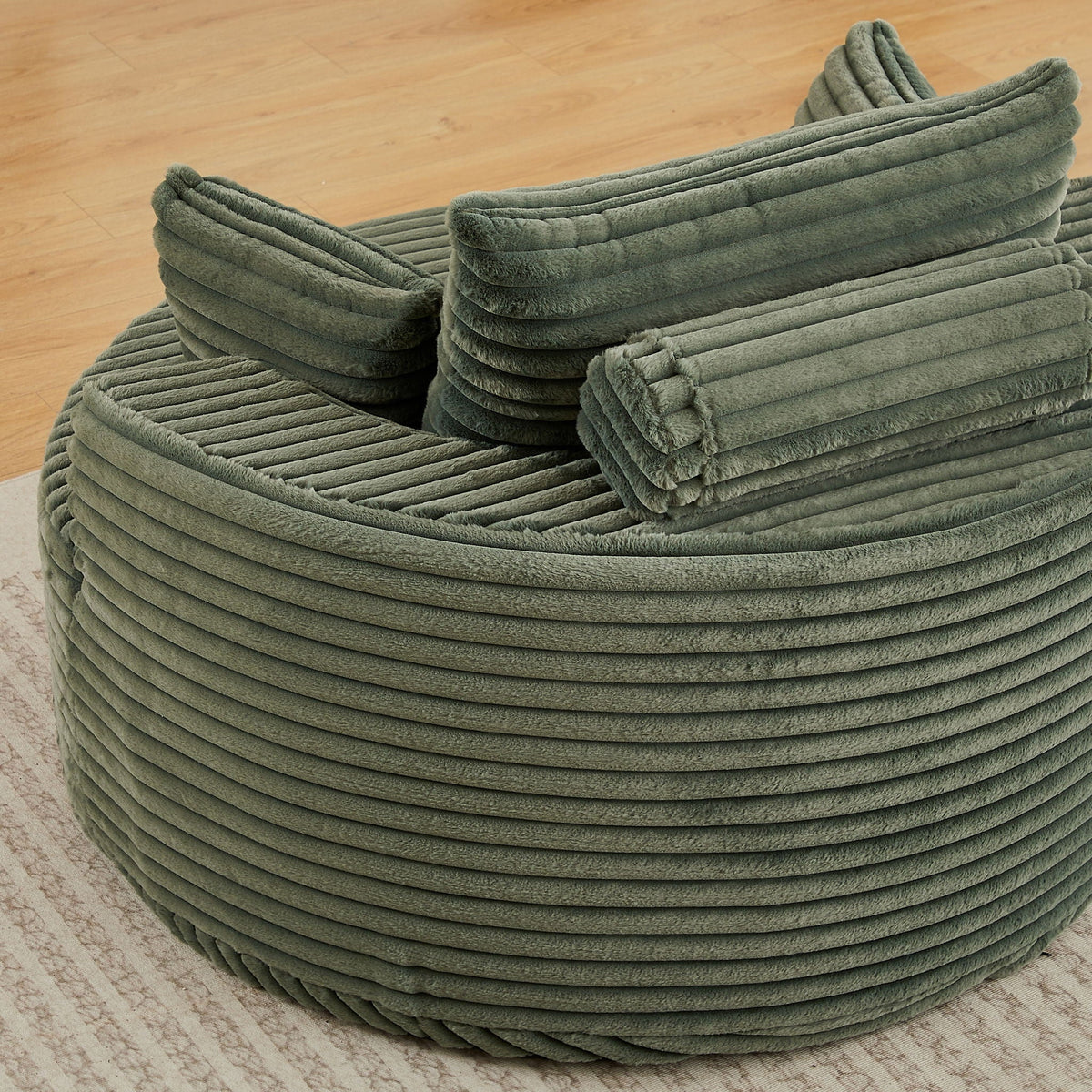 Modern Single Sofa With Backrest Pillow