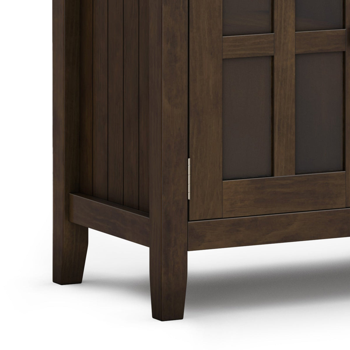 60 Inch Wide Solid Wood Large Sideboard Buffet in Brunette