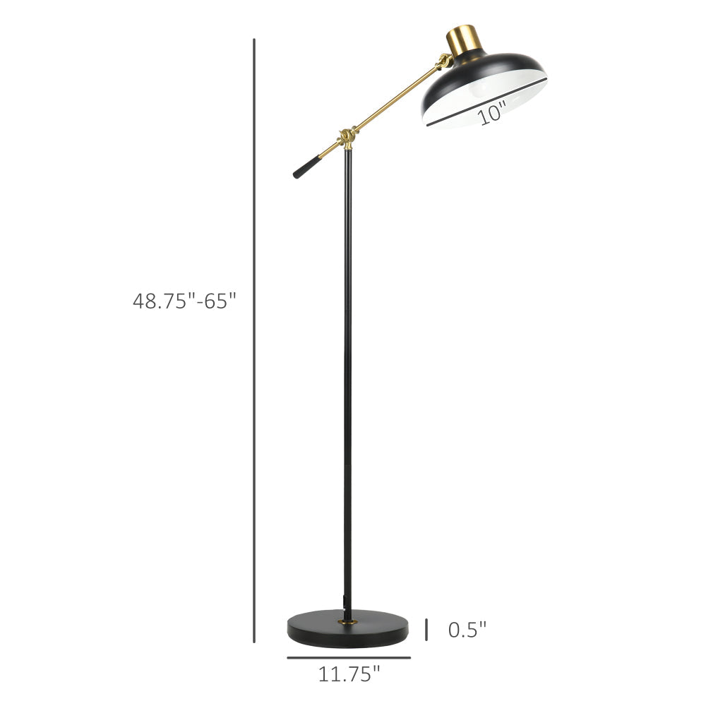 Industrial Floor Lamp | Adjustable Height & Rotating Head