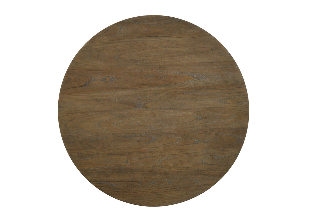 5 Pieces Round Dining Room Set - Light Brown / Oak