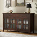 Artisan Solid Wood Large 4 Door Sideboard Buffet in Russet