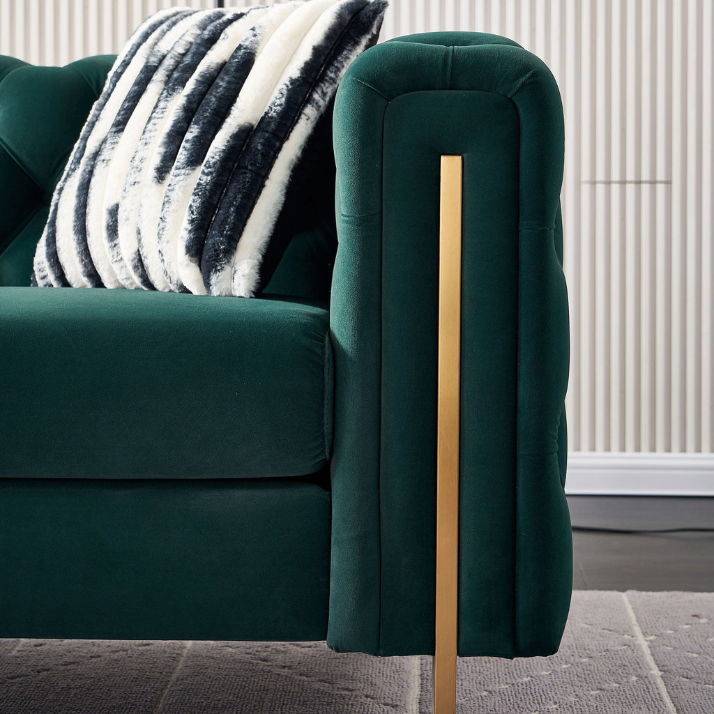 Chesterfield - Modern Tufted Sofa, 84.25''W Couch