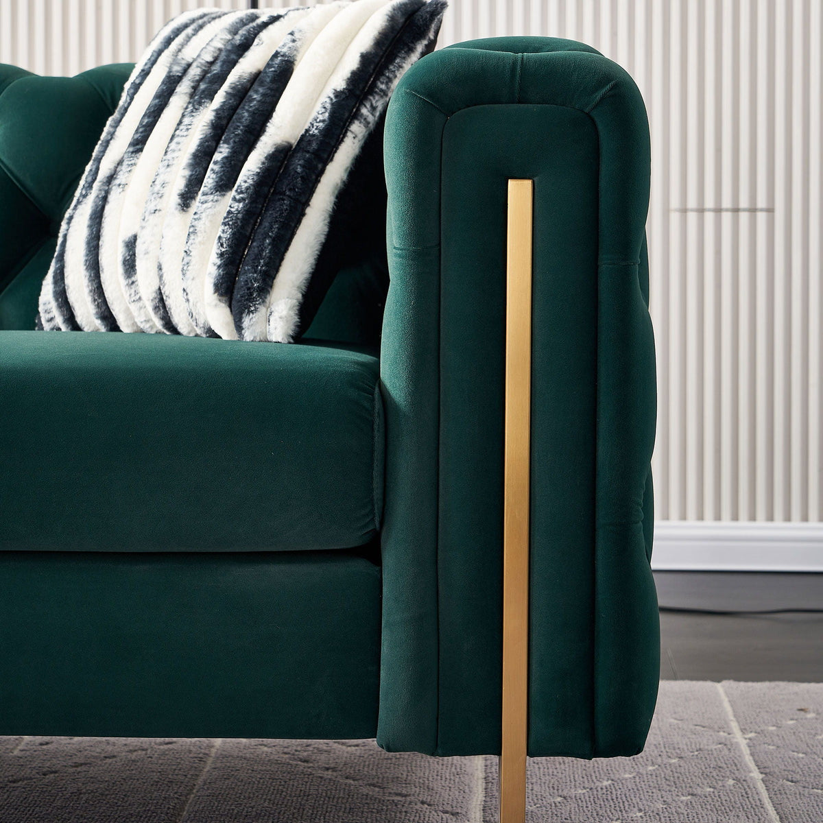 Chesterfield - Modern Tufted Sofa, 84.25''W Couch