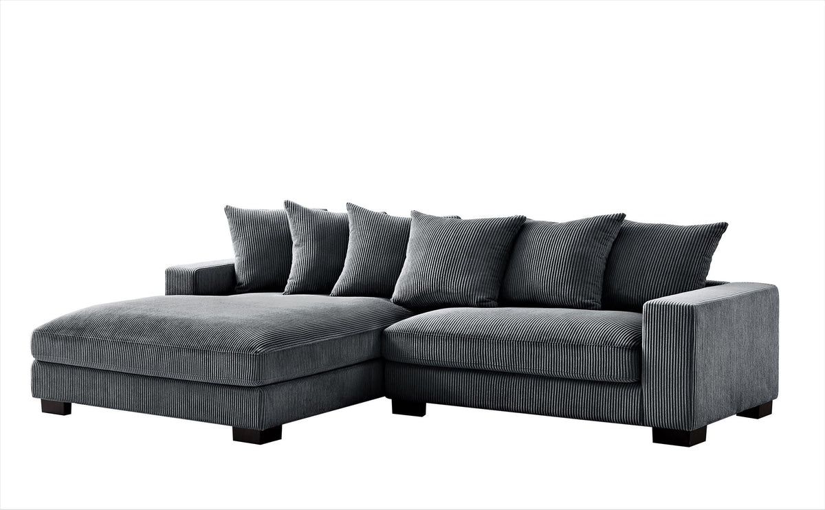 Oversized 2 Piece Sectional Couches, L Shaped Sofa With Chaise