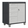 Sturdy Metal Tool Storage Cabinet With Wheels