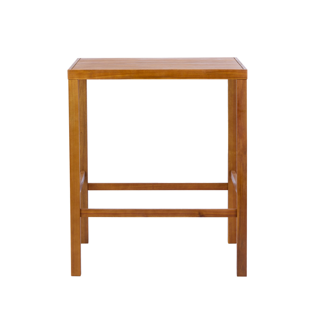 41.14-Inch Teak Acacia Solid Wood Outdoor Dining Table