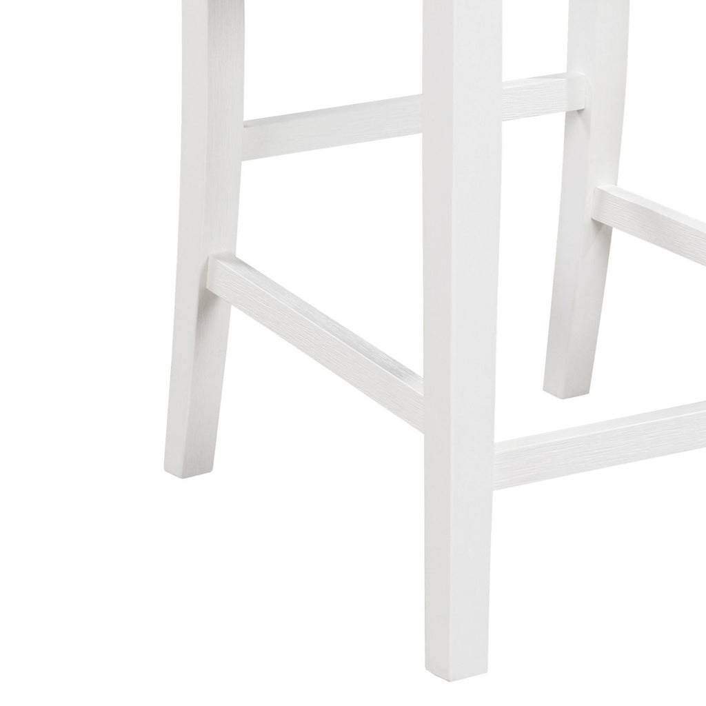 3 Piece Counter Height Dining Table With Shelves And 2 Chairs