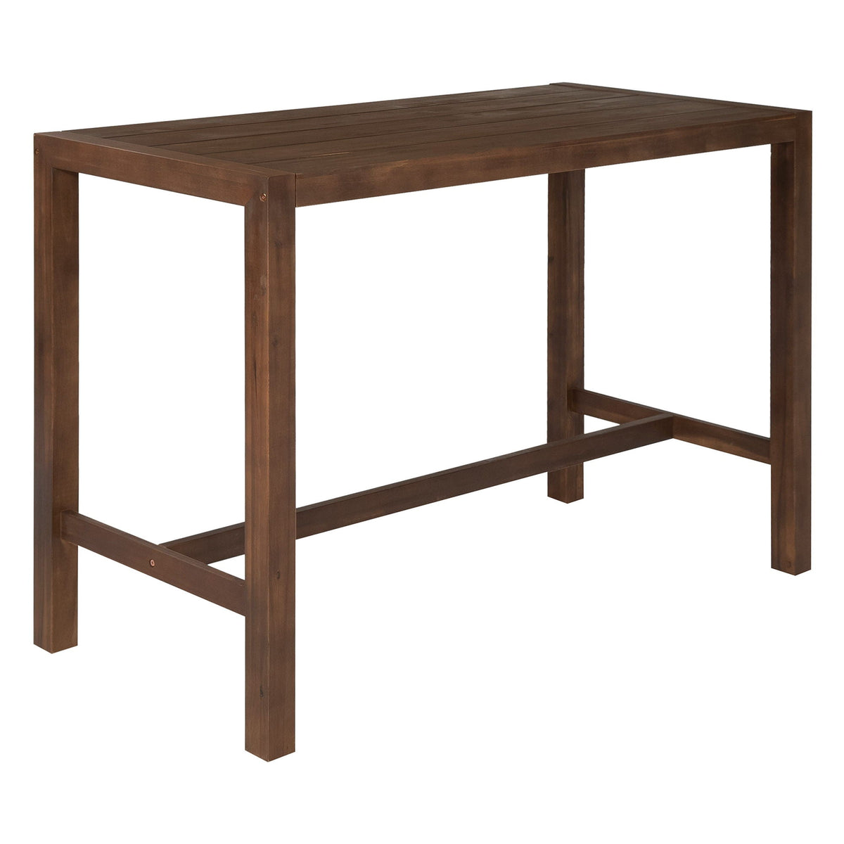 Patio Bar Set with Ergonomic Chairs - Light Brown or Dark Brown