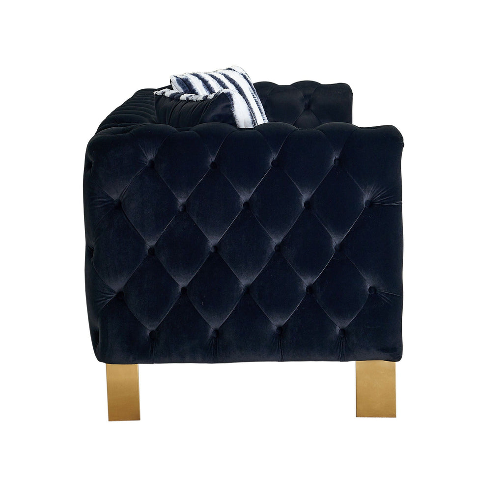 Chesterfield - Modern Tufted Sofa, 84.25''W Couch