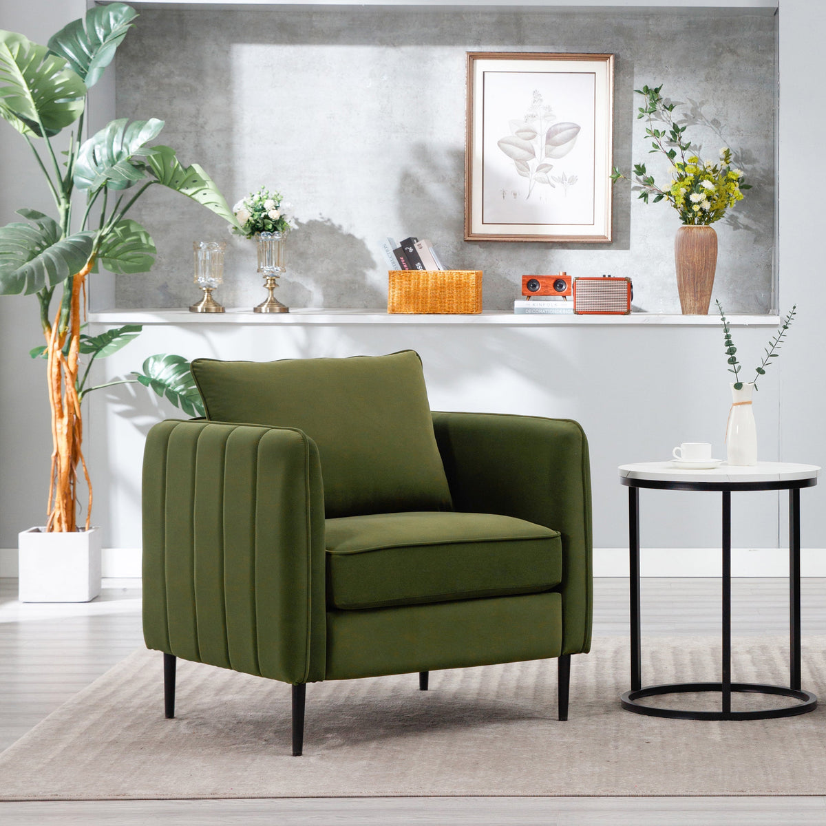 Velvet Accent Chair