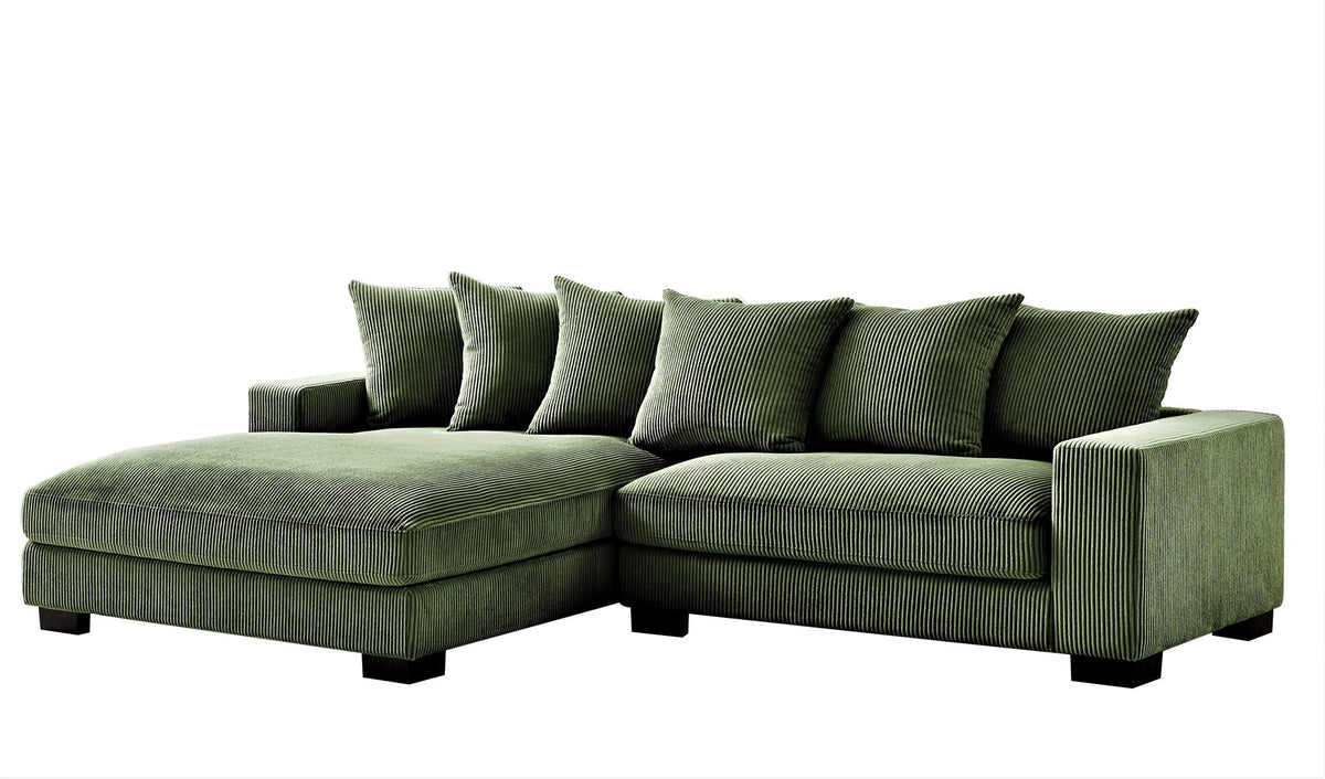Oversized 2 Piece Sectional Couches, L Shaped Sofa With Chaise