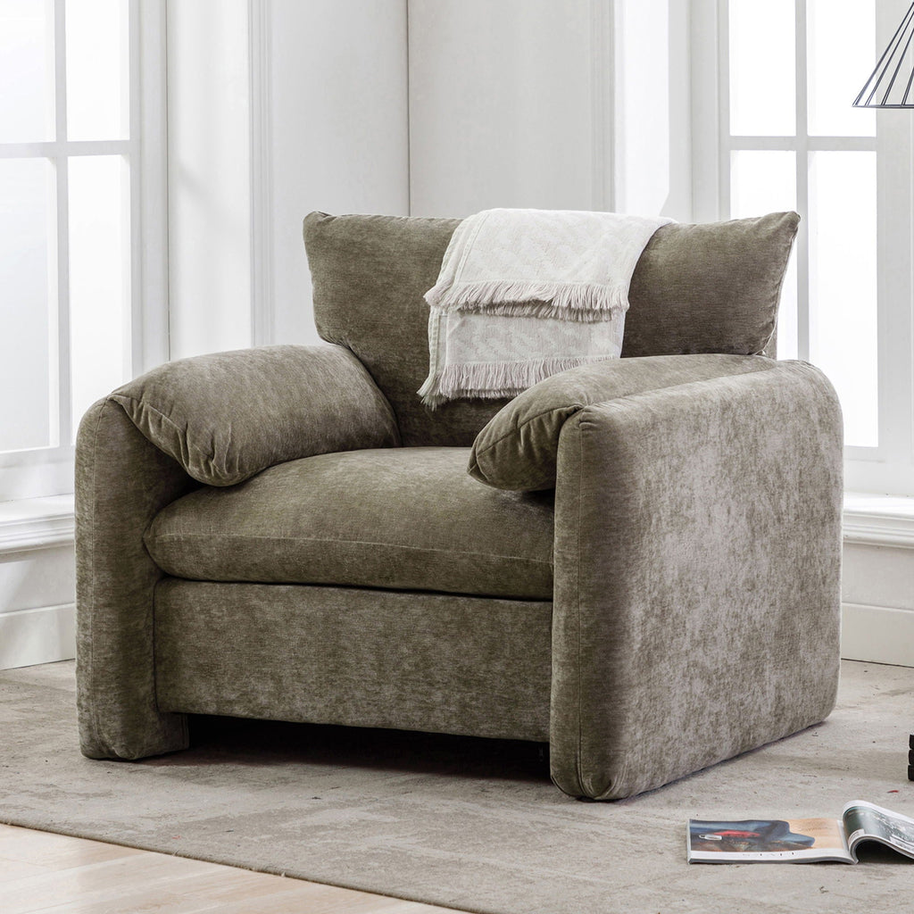 Oversized Accent Single Lounge Chair - Matcha Green