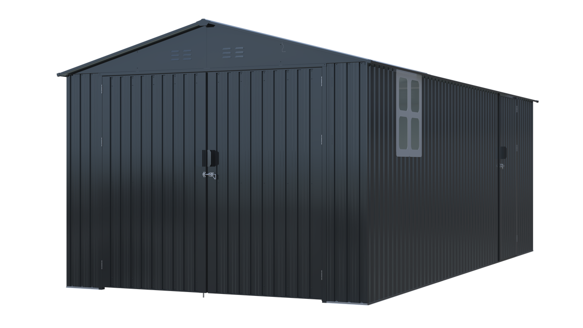 Outdoor Storage Shed 20x13 FT, Metal Garden Shed