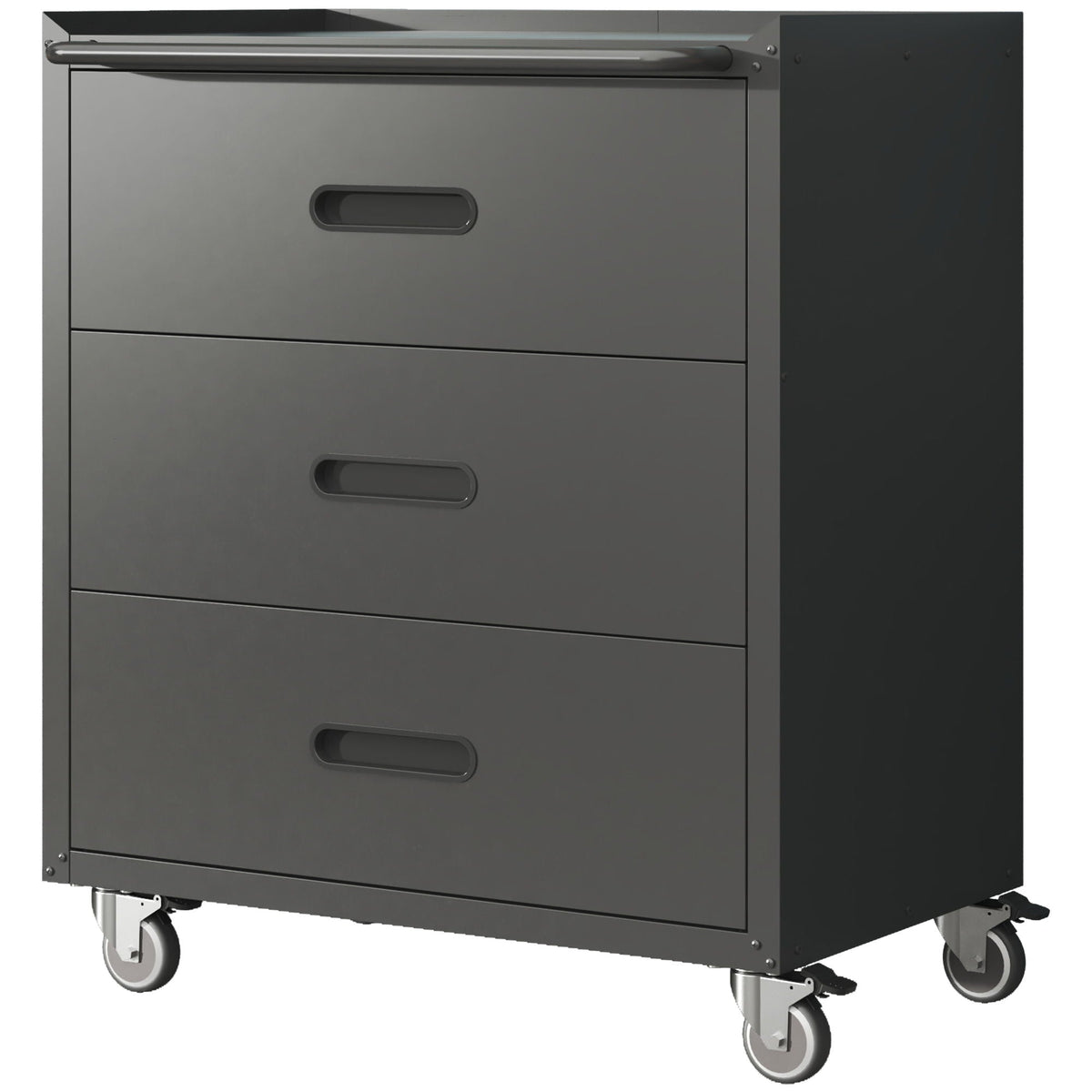 Heavy Duty Metal Storage Cabinet With Wheels 3 Drawer Tool Cabinet