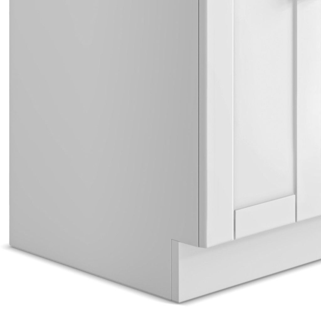 Wide, Laundry Cabinet With Faucet And Stainless Steel Sink