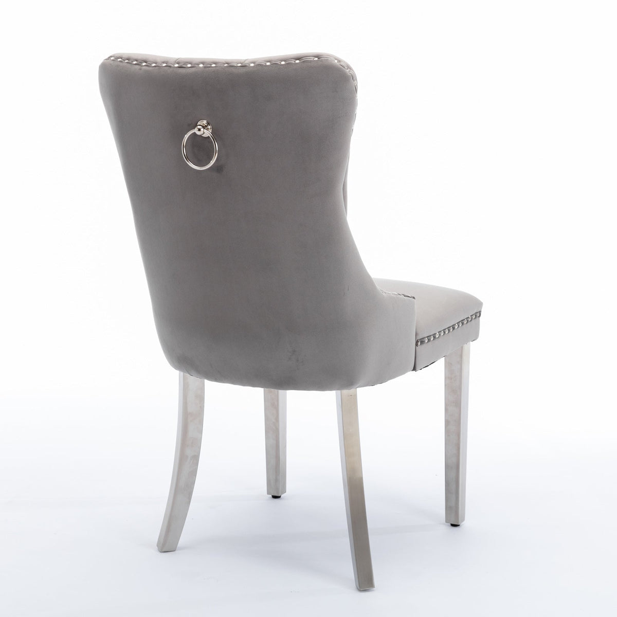 Modern Velvet Upholstered Dining Chairs - Set of 2