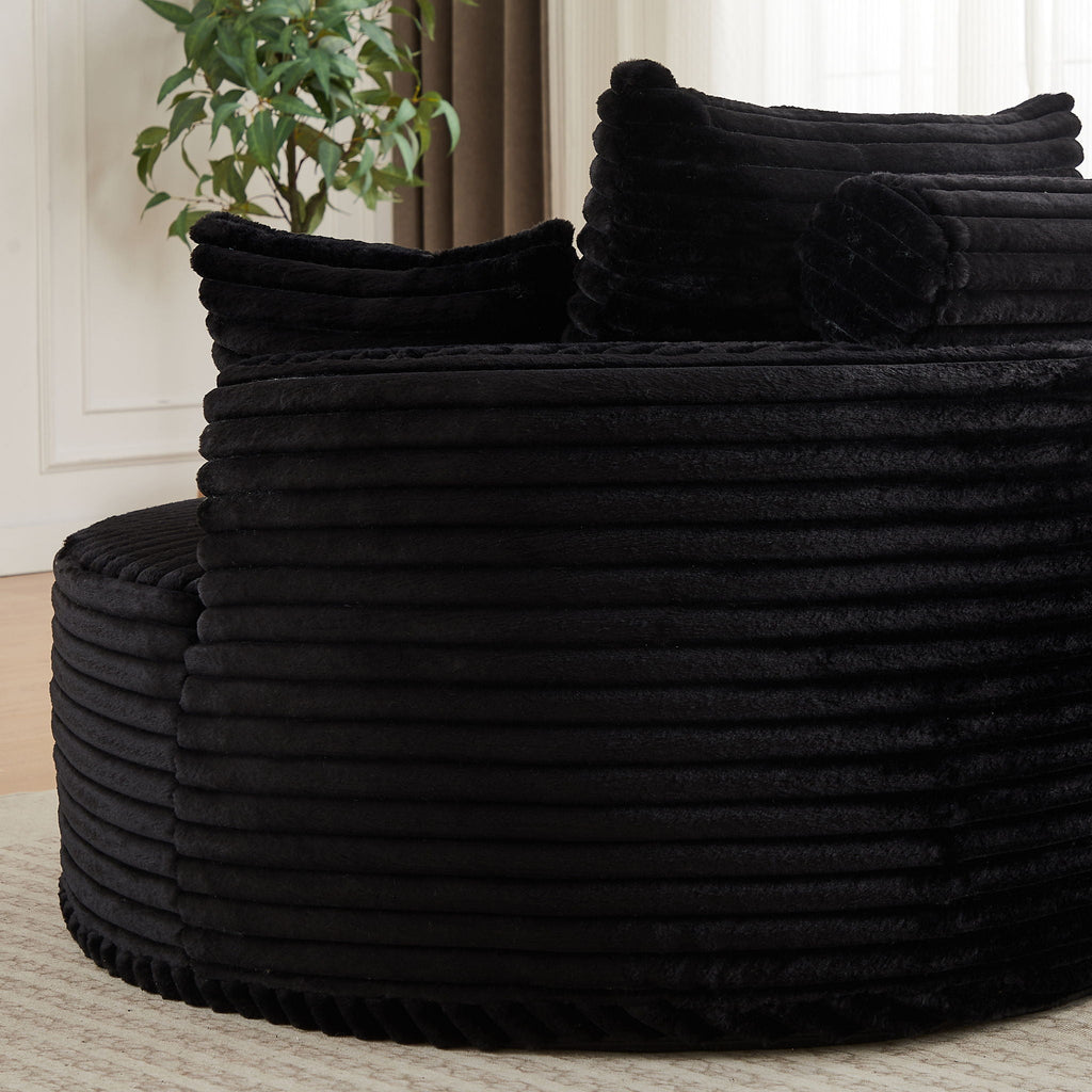 Modern Single Sofa With Backrest Pillow