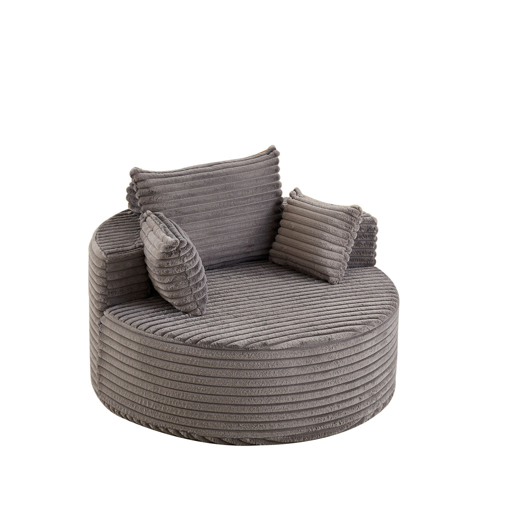 Modern Single Sofa With Backrest Pillow