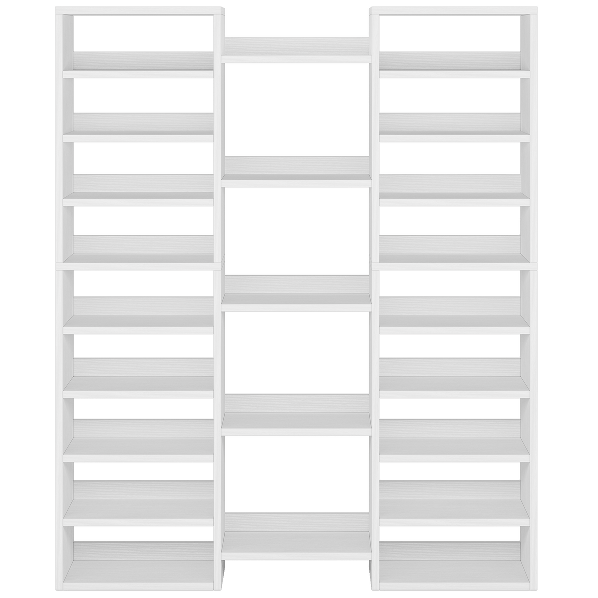 47.2" Wide Black 6-Drawer Fluted Dresser
