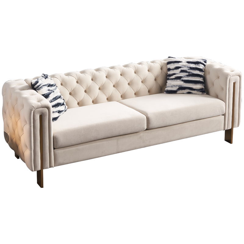 Chesterfield - Modern Tufted Sofa, 84.25''W Couch