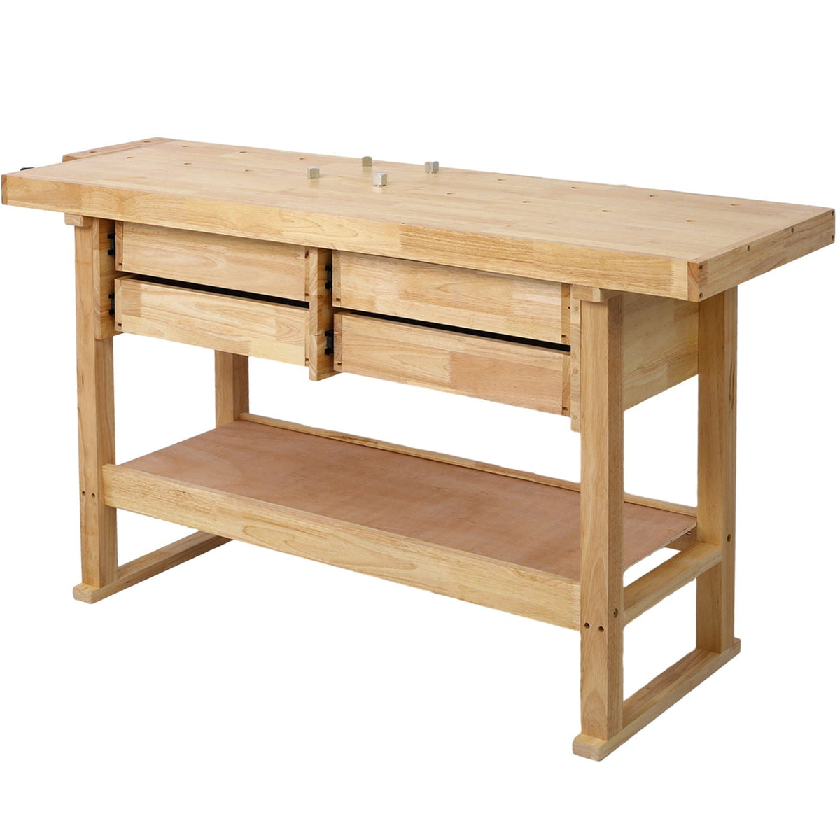 Workbench With 4 Drawers Wooden Workbench For Garage Workshop
