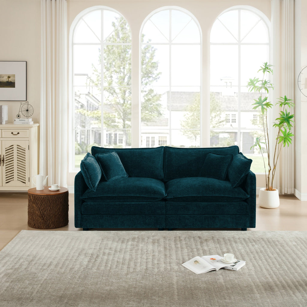 Modern Fabric Loveseat Sofa Couch