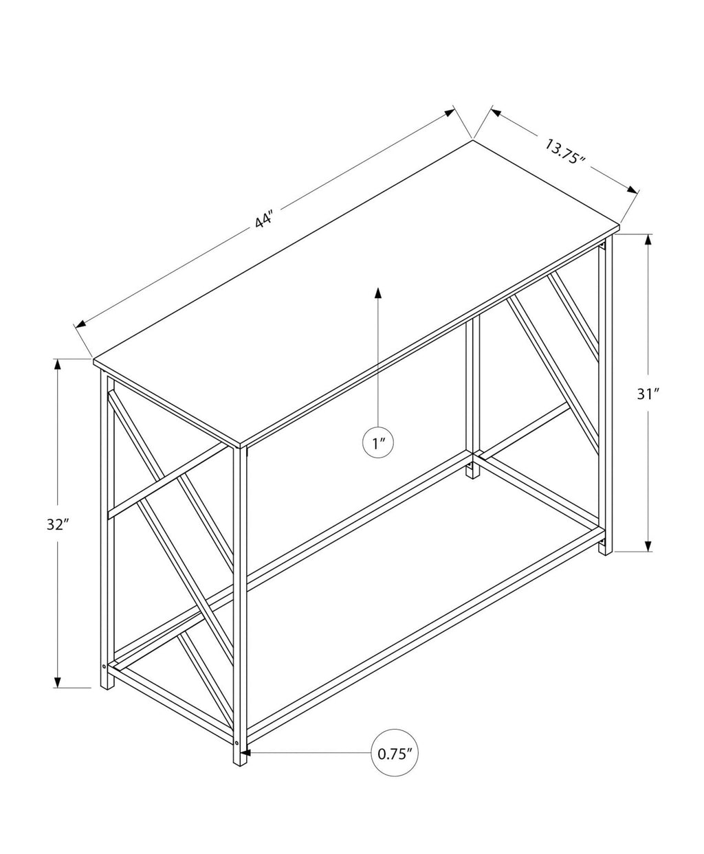 Accent Console Table For Entryway