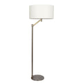 Floor Lamp With Rotary Switch Base Linen Shade