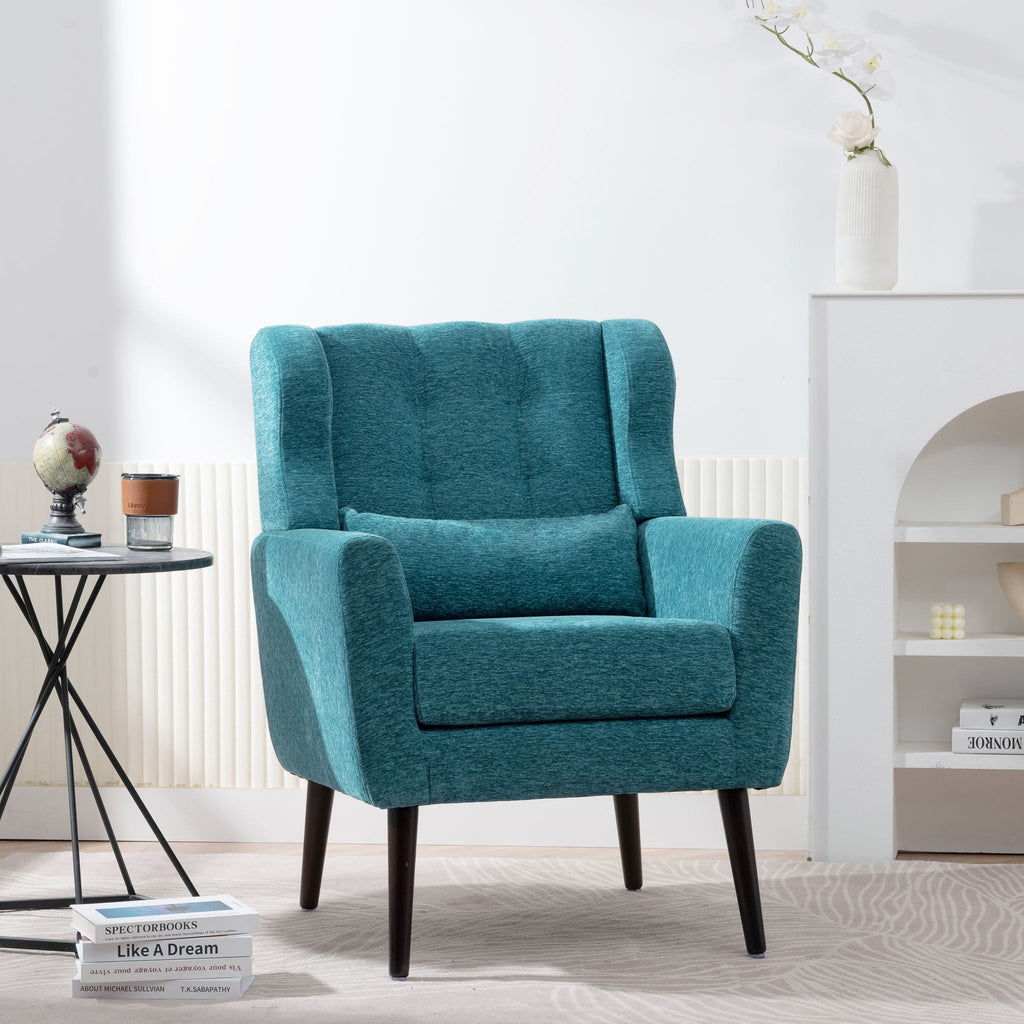 Modern Accent Chair Upholstered Foam Filled