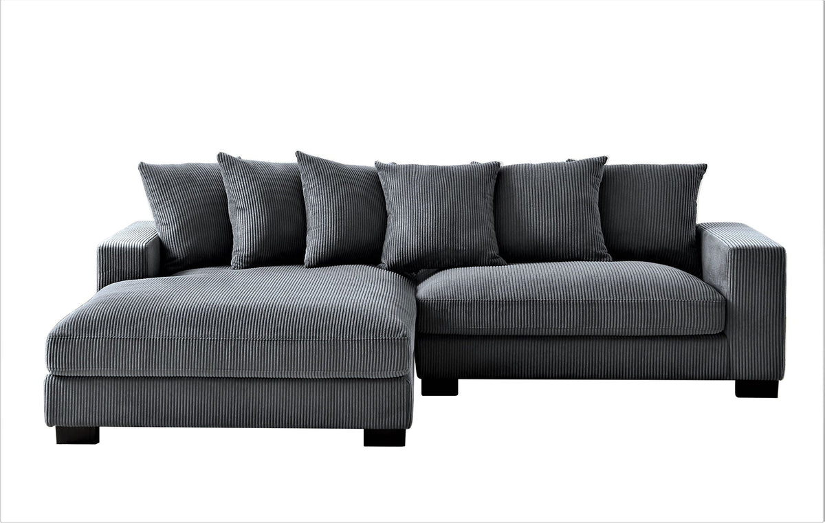Oversized 2 Piece Sectional Couches, L Shaped Sofa With Chaise