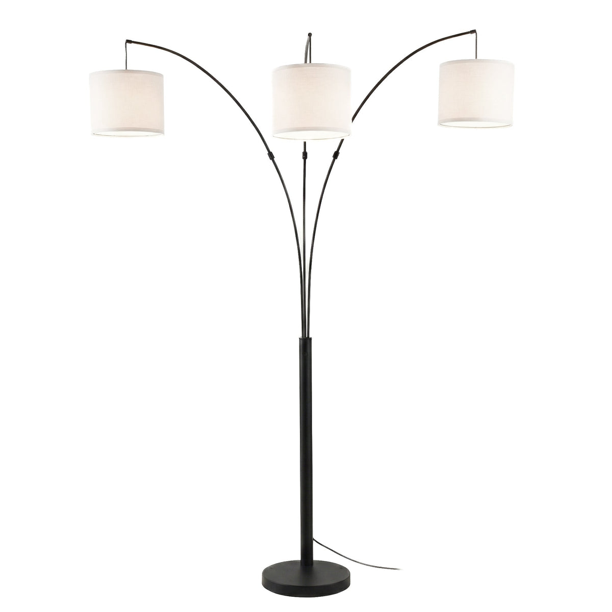 Royal 3-Arm Metal Arc Floor Lamp