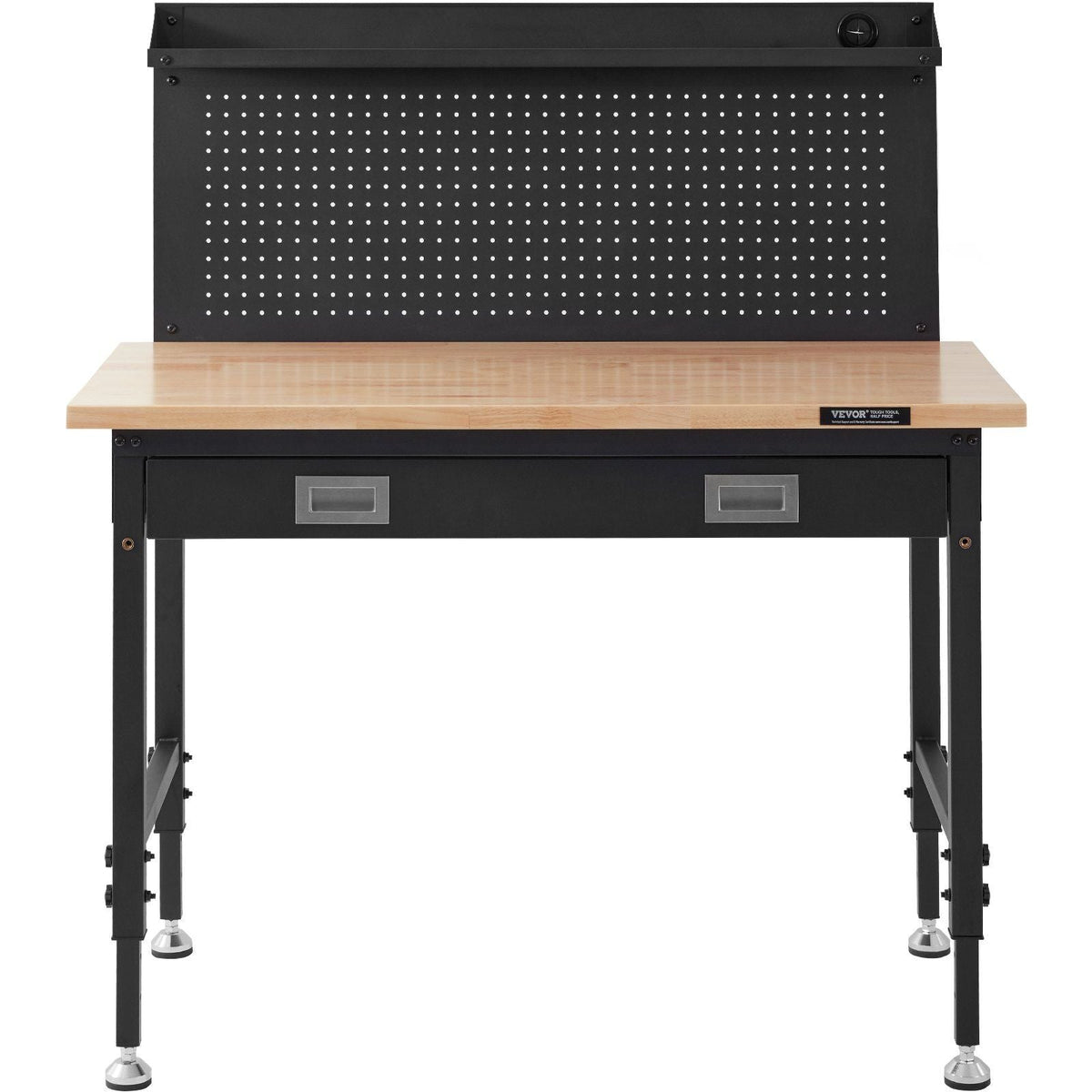 Workbench Adjustable Height 28-39.5" Work Bench For Garage