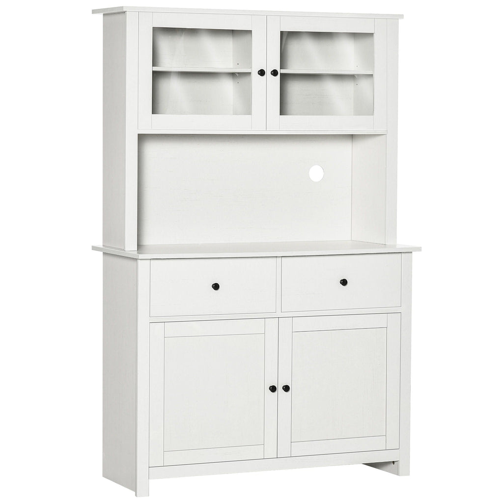 63.5" Kitchen Buffet With Pantry Storage Cabinet With 4 Shelves