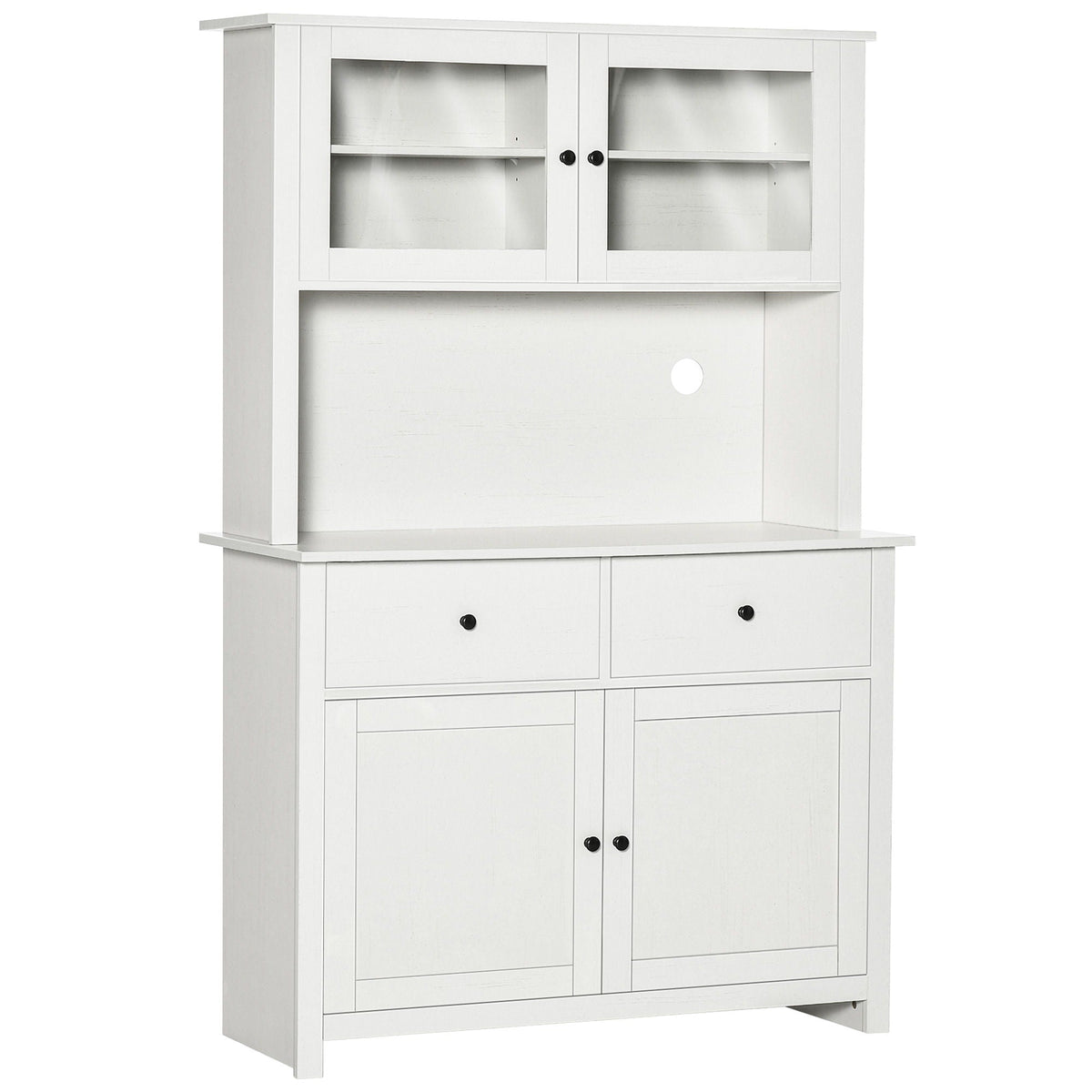63.5" Kitchen Buffet With Pantry Storage Cabinet With 4 Shelves
