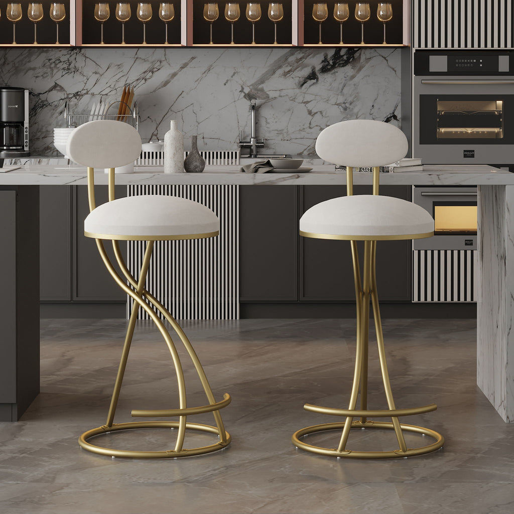Bar Stools Upholstered Counter Height Barstools For Kitchen Island