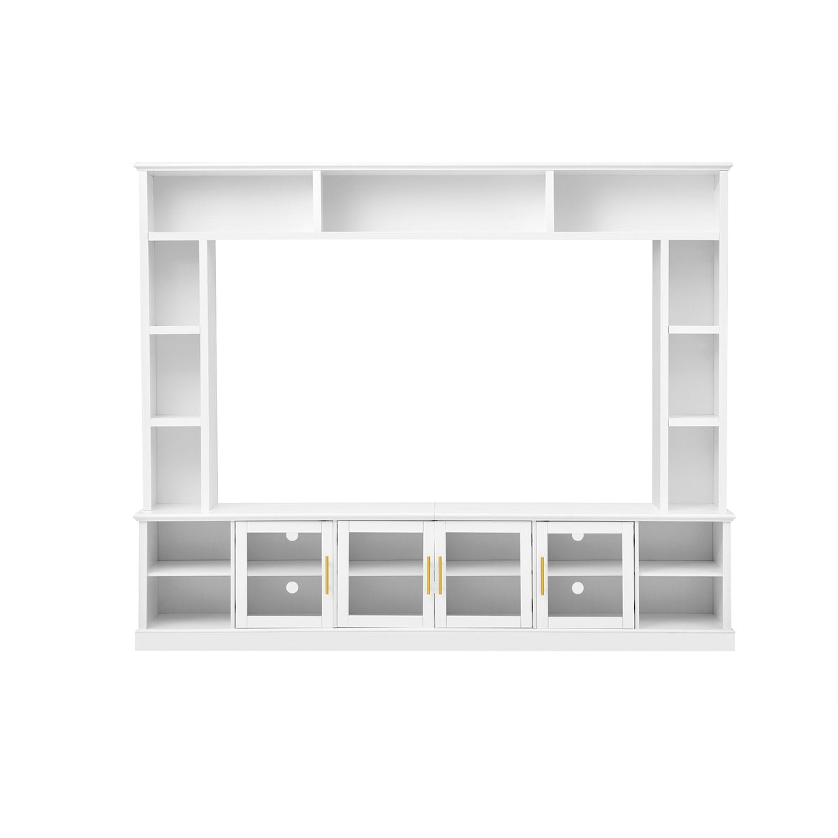 All-in-One Modern Entertainment Center for TVs Up to 80"