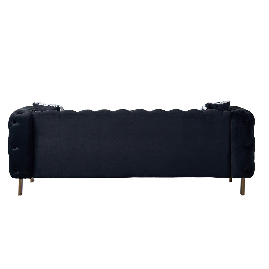 Chesterfield - Modern Tufted Sofa, 84.25''W Couch