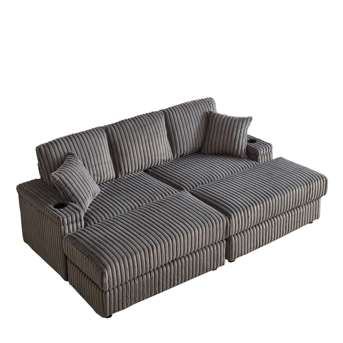 3 Seater Sofa With 2 Ottomans For Living Room