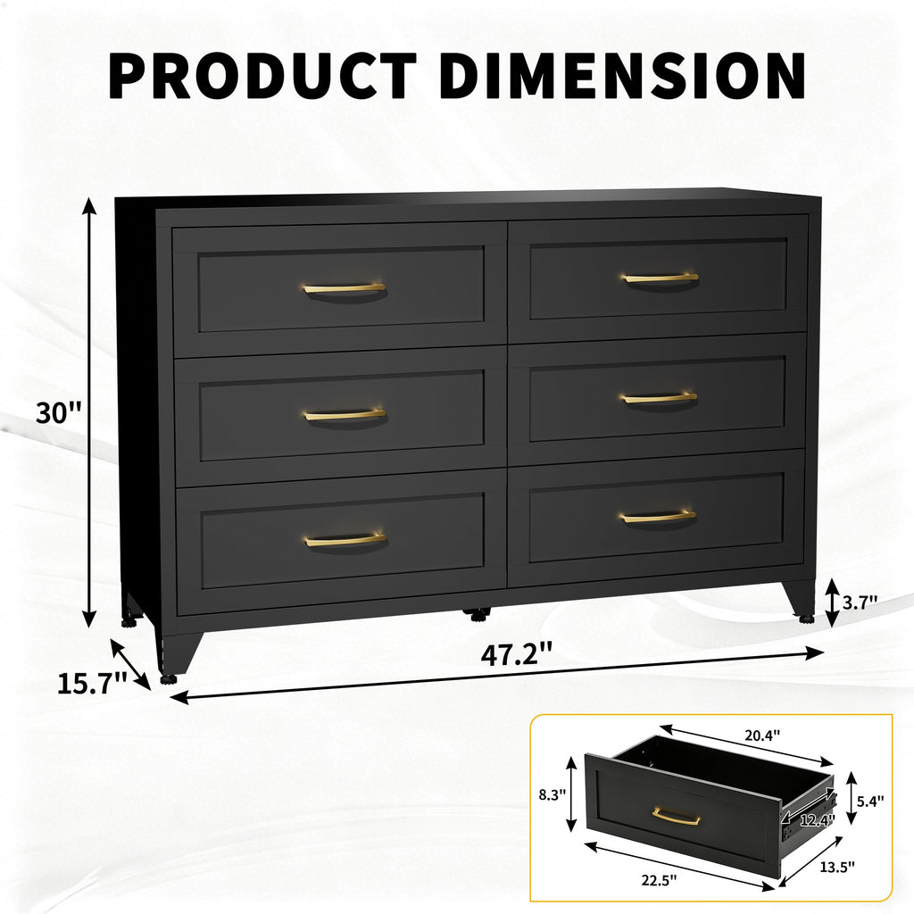 6 Drawer Dresser for Bedroom