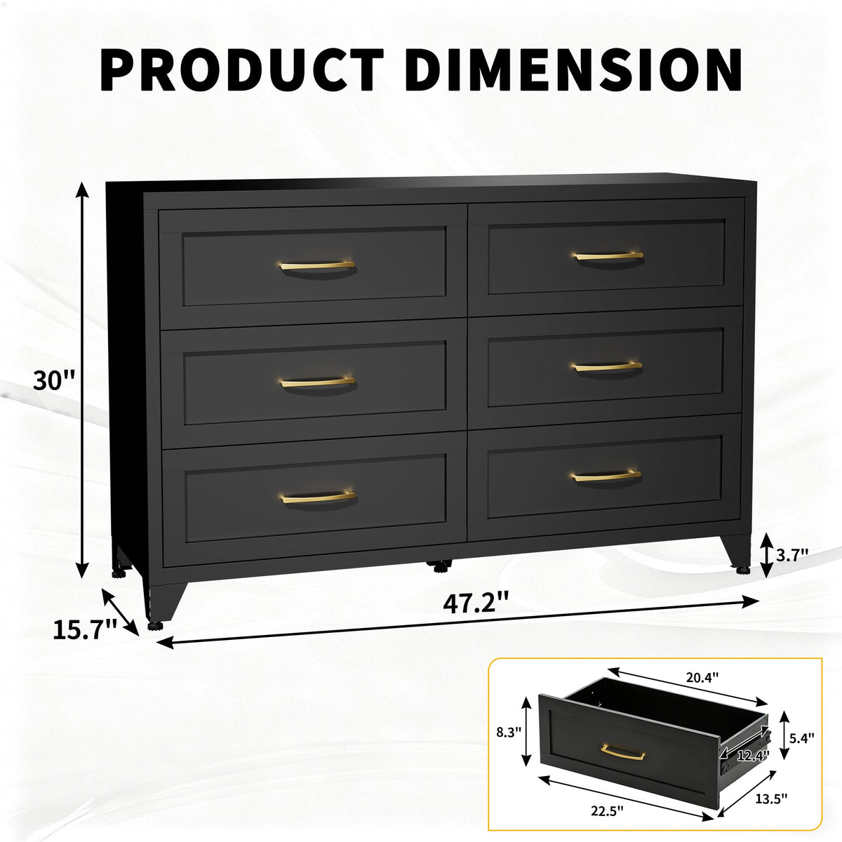 6 Drawer Dresser for Bedroom