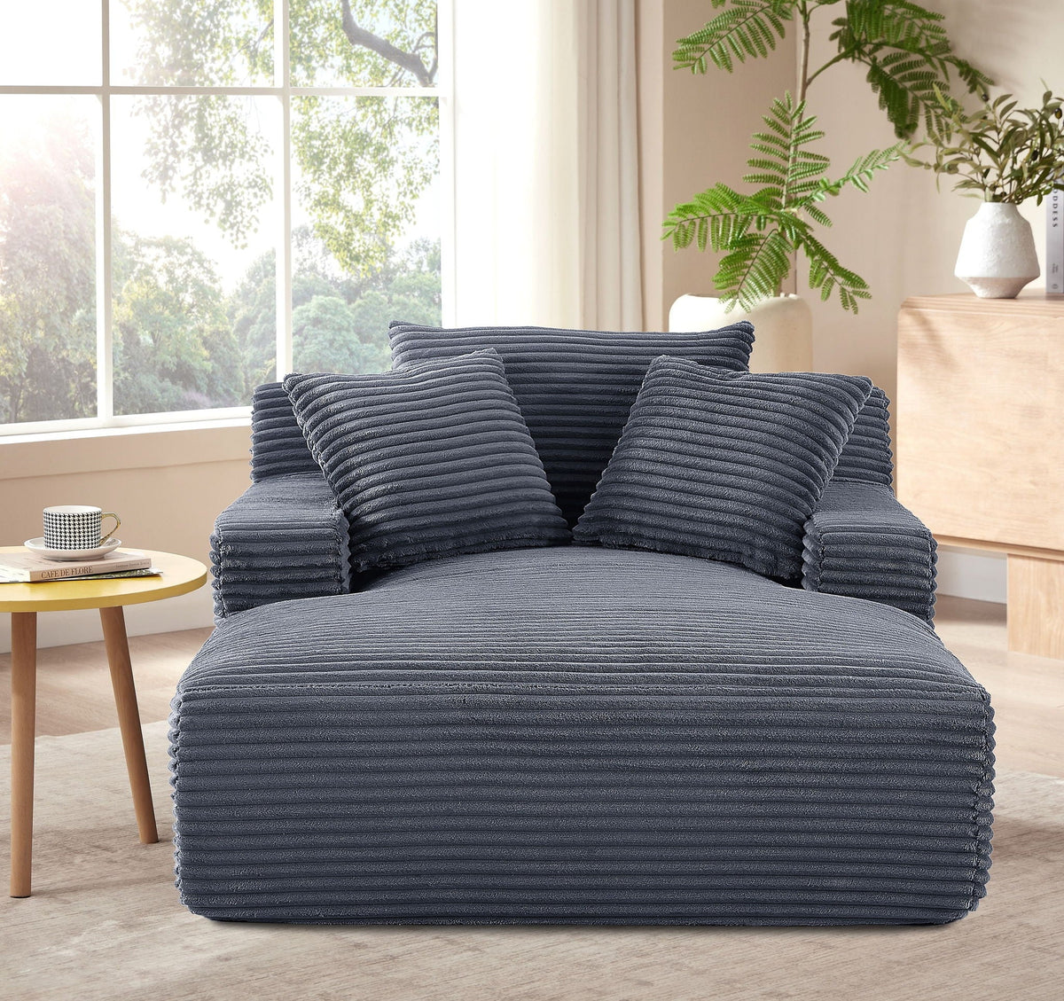 Cloudline - Oversized Chaise Lounge, Full Foam Cushioning, Cozy Sleeper