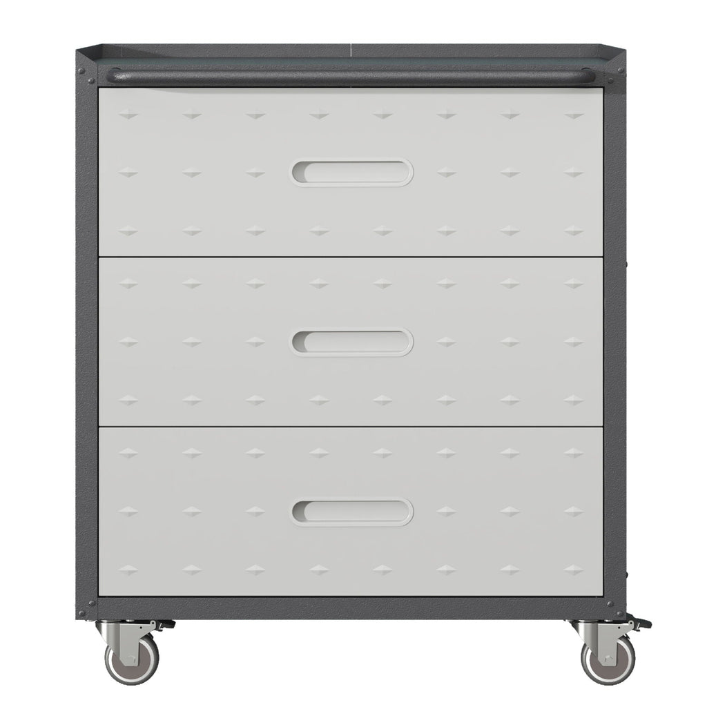 Heavy Duty Metal Storage Cabinet With Wheels 3 Drawer Tool Cabinet