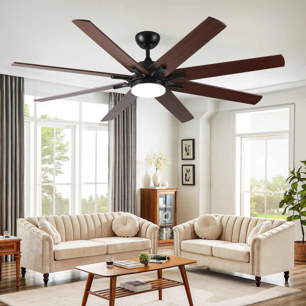 Large Ceiling Fans With Lights And Remote, Indoor / Outdoor Modern Ceiling Fan