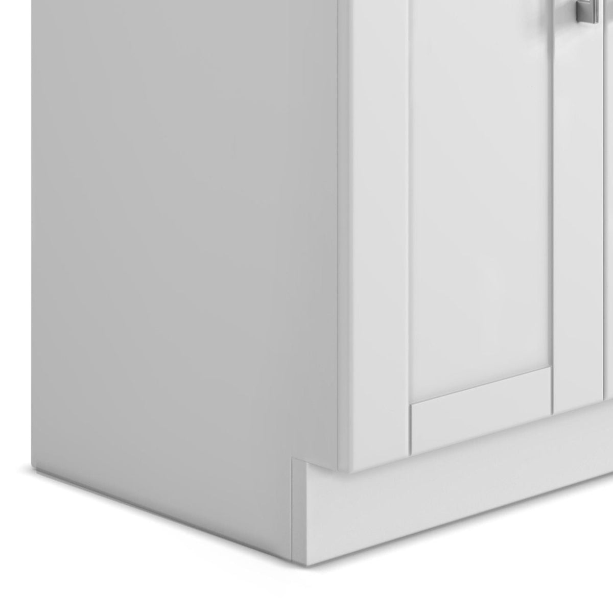 Wide, Laundry Cabinet With Faucet And Stainless Steel Sink