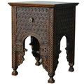 U18 Southeast Asian Solid Wood Bedside Table – Organic Natural Log Side Table