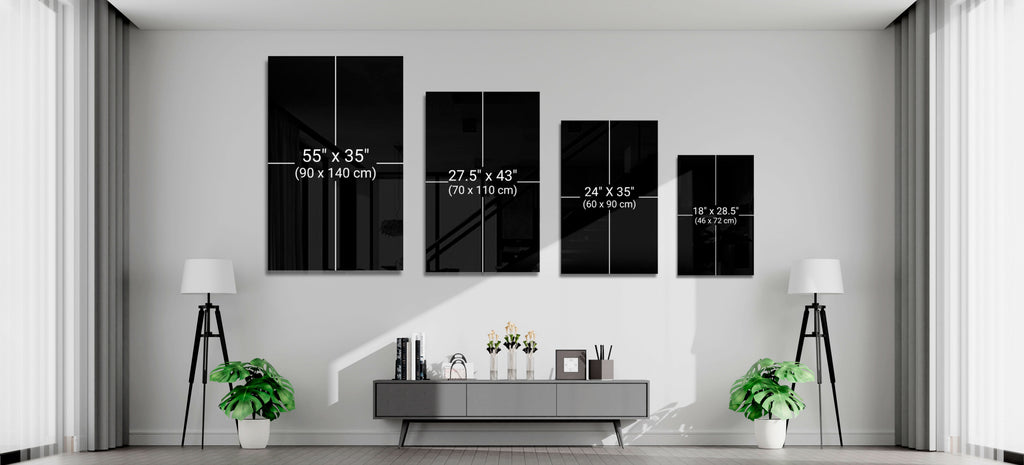 Ying Yang Glass Wall Art || Designer Collection