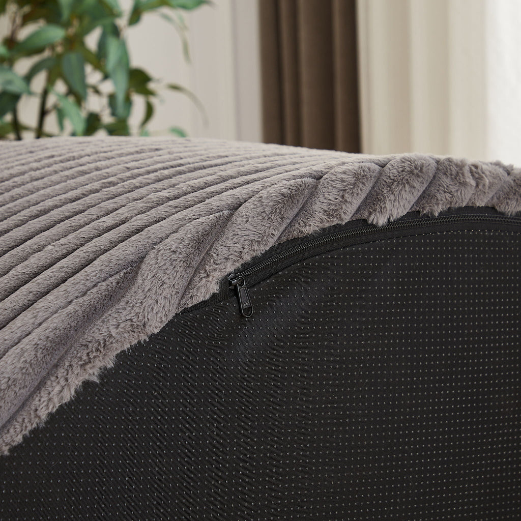 Modern Single Sofa With Backrest Pillow